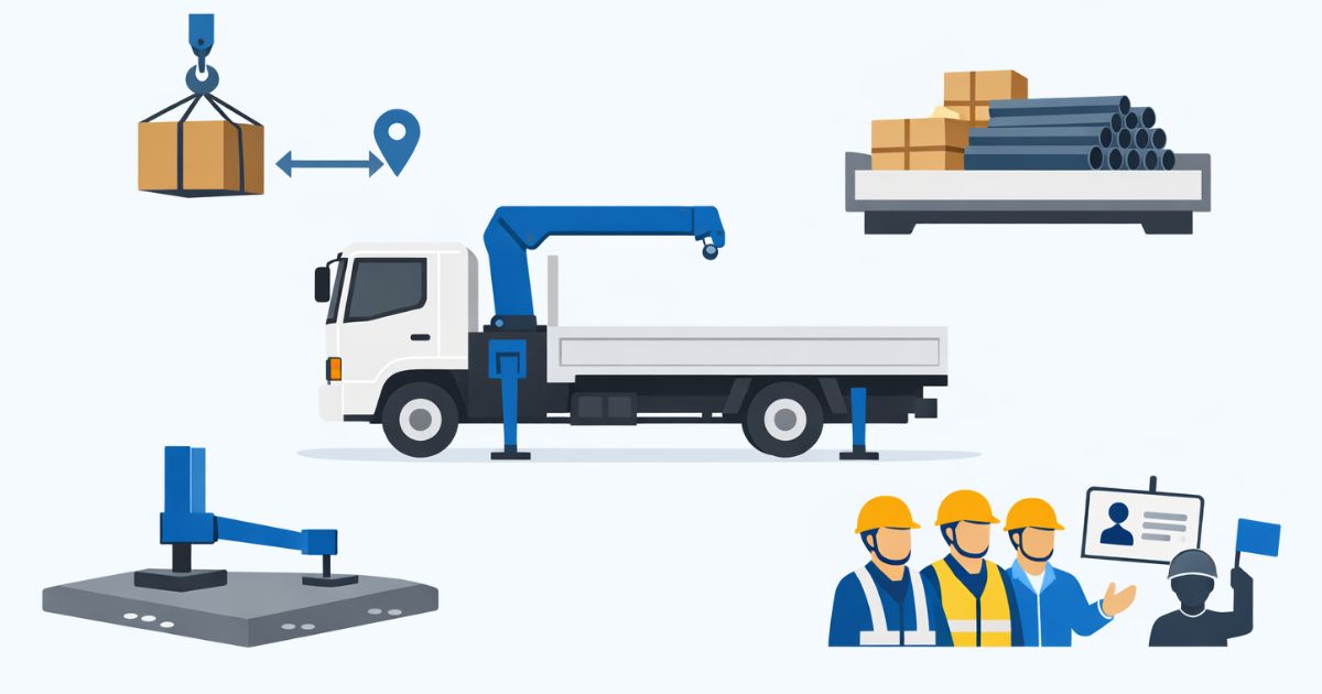 4tユニック車の成立判断に必要な条件を整理した図解