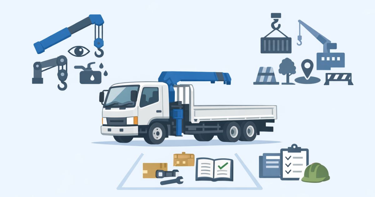 中古ユニック車の判断軸を整理した図解