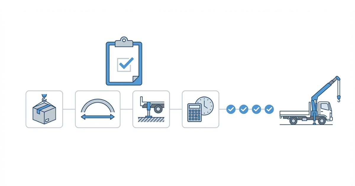 同一条件を揃えて見積を判断する考え方を示した文字なし図解