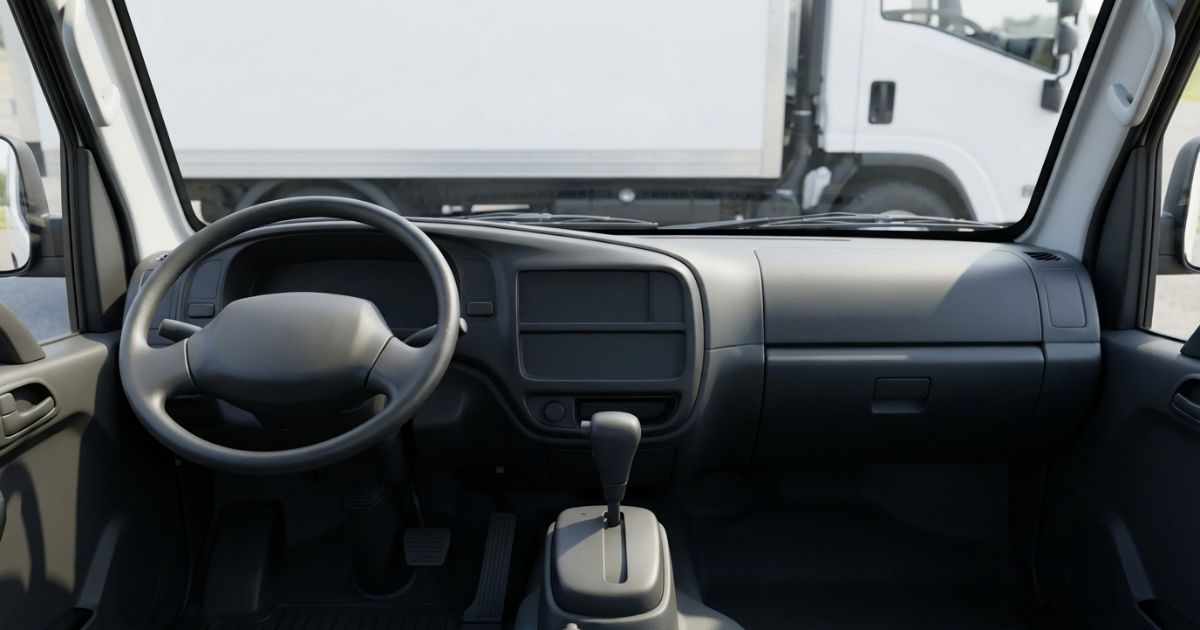 2トントラックATの操作感と運転時の注意点をイメージした運転席まわり