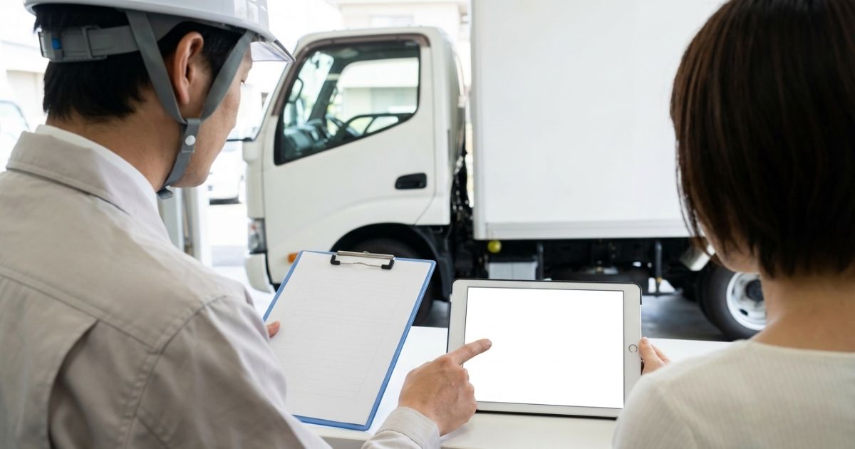 車検証の乗車定員を確認して同乗人数を判断する手順イメージ