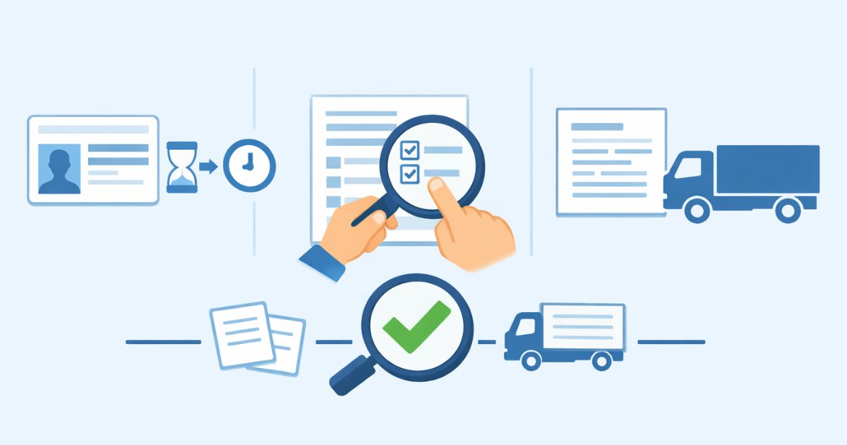 普通免許で2トントラックを判断する際の取得時期と条件欄と車両条件の比較図