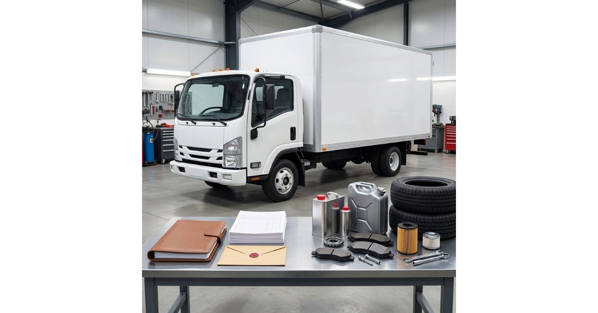 2トントラックの維持費を固定費と変動費に分けて整理するイメージ