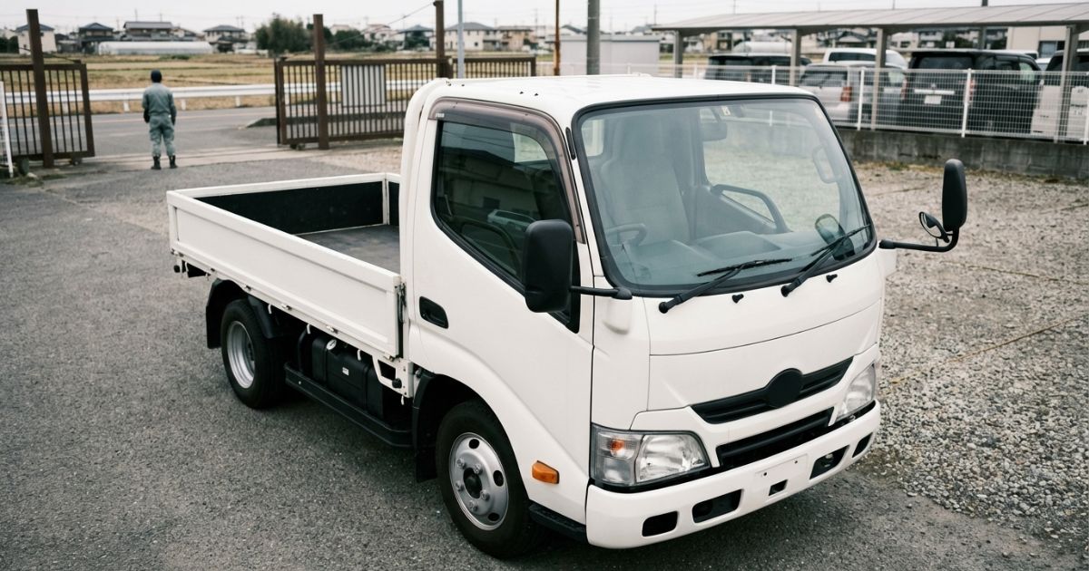 2トントラックの乗り捨てレンタルを想定した日本のレンタカー拠点の様子