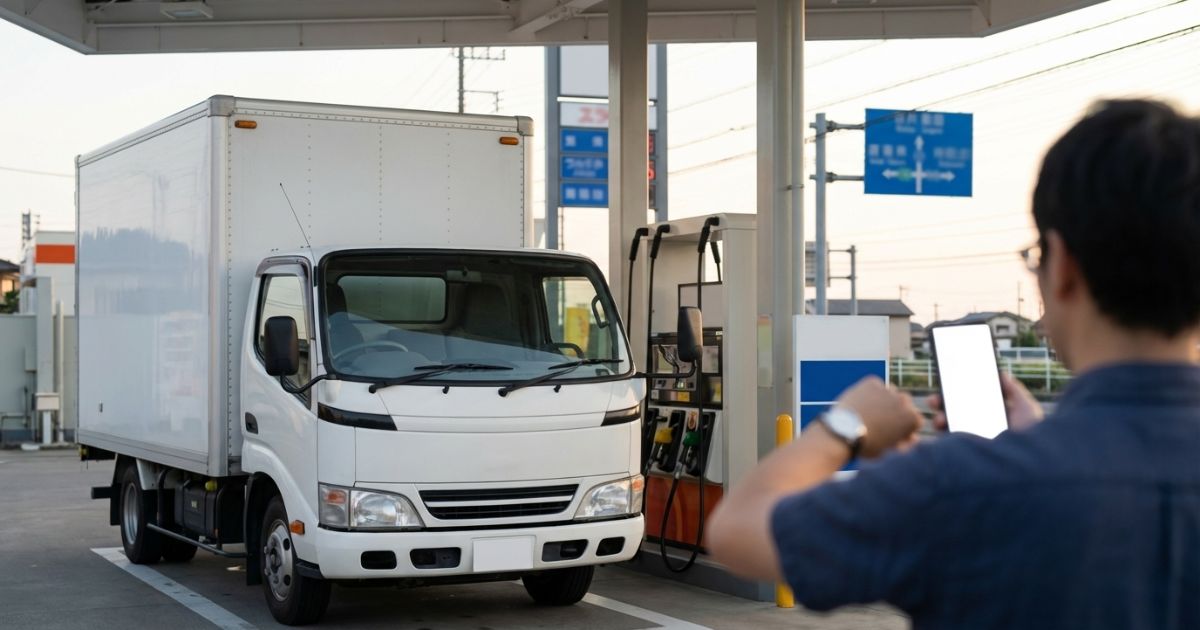 返却前に給油や返却時刻を意識して時間超過と燃料精算の追加を避けるイメージ