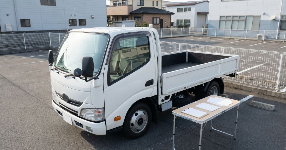 2トントラックのレンタル料金を比較検討しているイメージ