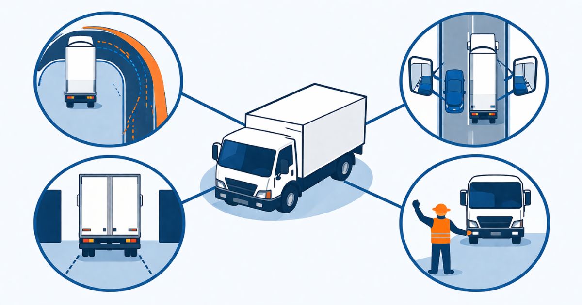 2トントラック運転で見るべき安全判断の軸を整理した図解