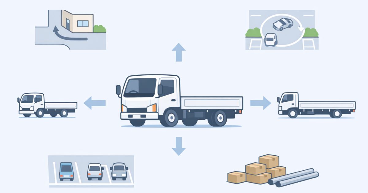 2トントラックの全長判断で見るべき条件を整理した図解