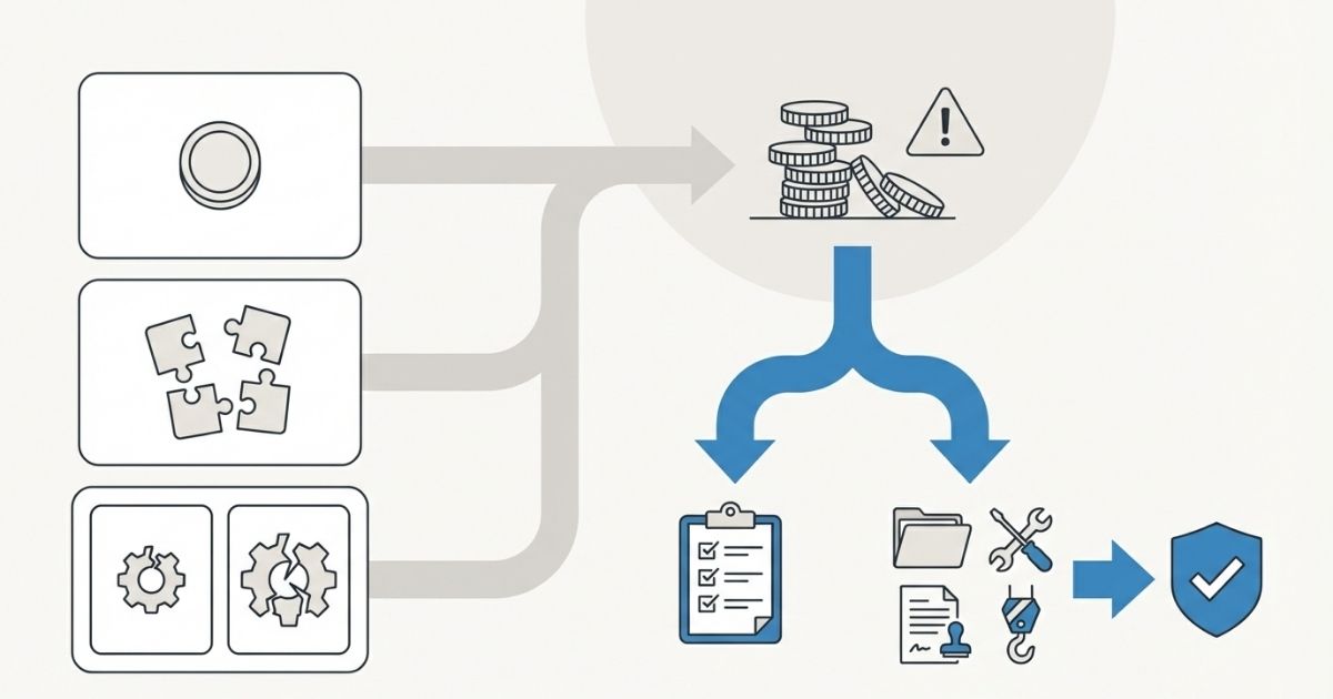 維持費比較の失敗例と回避策を分岐で示す図解