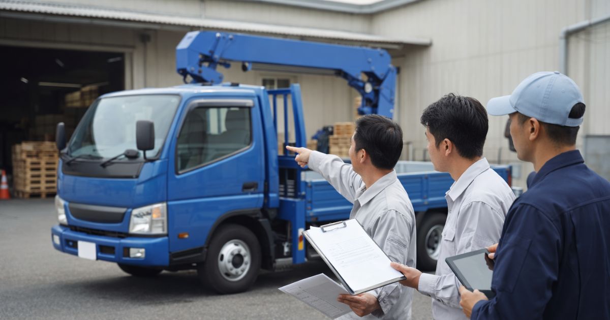 2tユニックの導入方法を現場条件と合わせて確認している実務イメージ