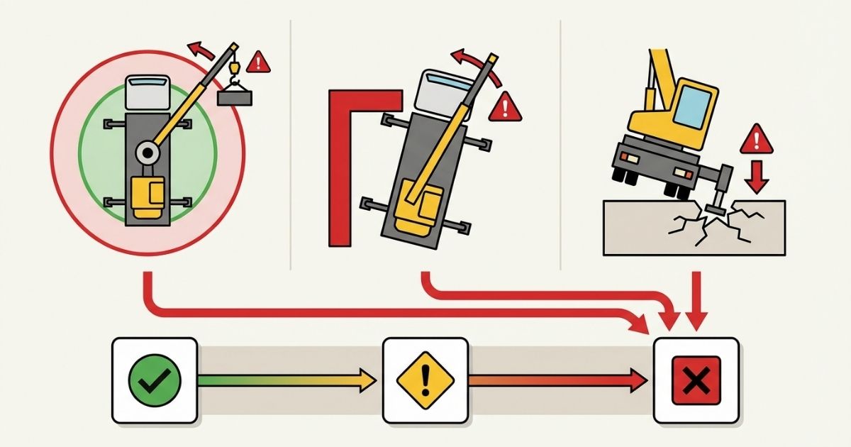 当日に起きる能力不足の失敗パターンと切り替え分岐を示す図解