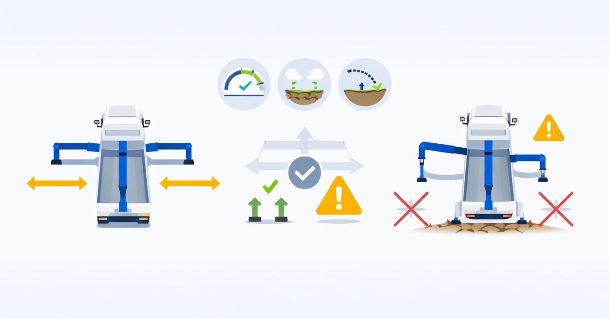 アウトリガーとジャッキの役割の違いを整理した比較図解