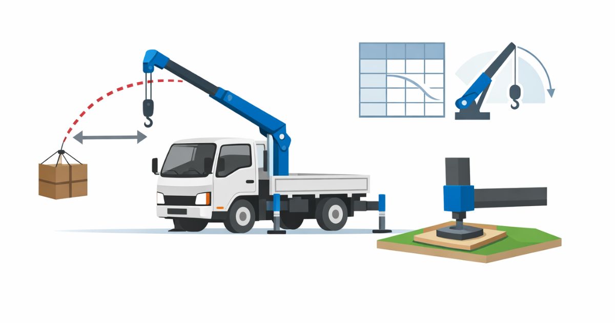 2tユニックの作業半径判断で見るべき要素を整理した図解