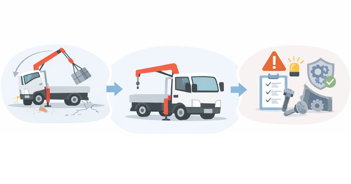 2tユニックの異常原因を3系統で見分ける比較図