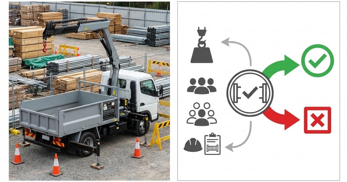 2tユニックを操作できる人を条件×役割分担×現場ルールで判断する図解