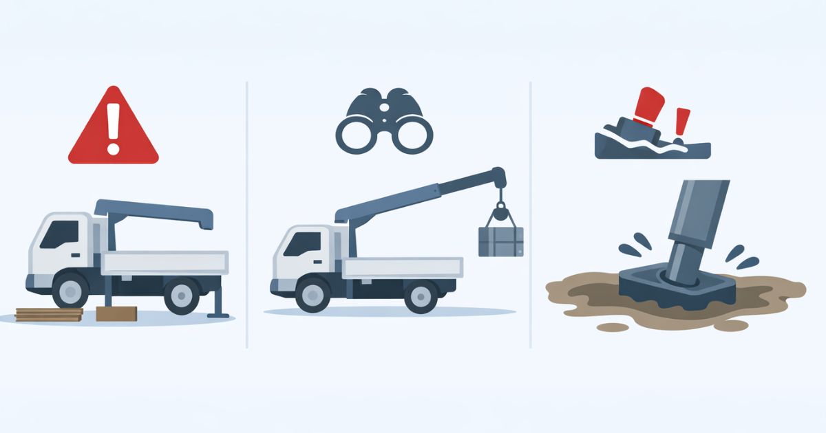 横転につながる現場の妥協ポイントを整理した図解