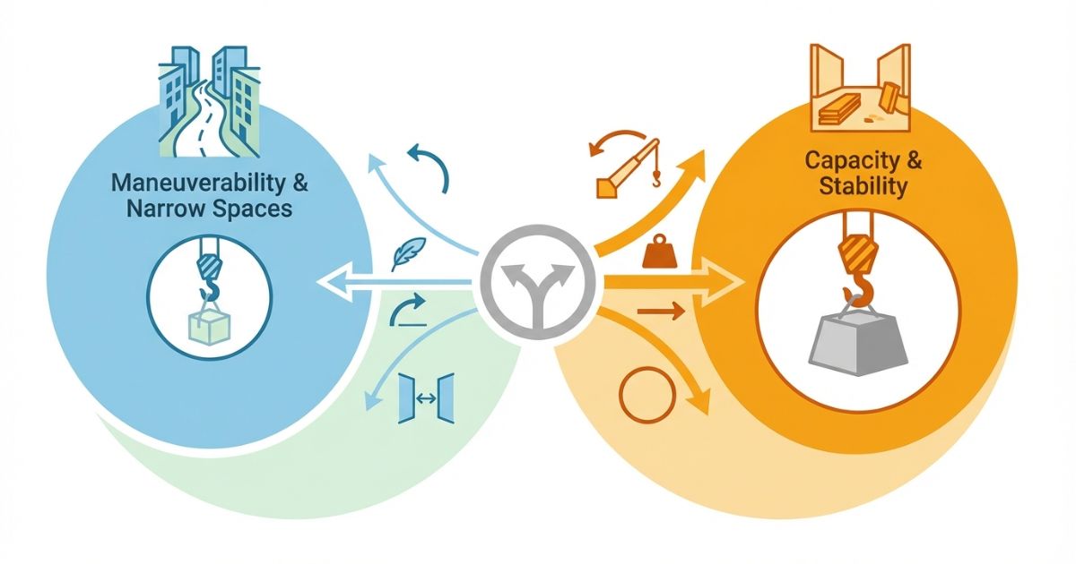 2tユニックと3tユニックの判断軸を視覚的に整理した比較図解