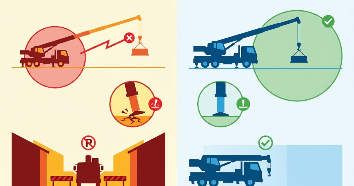 2tユニックと3tユニック選定で起きやすい失敗と回避を示した図解