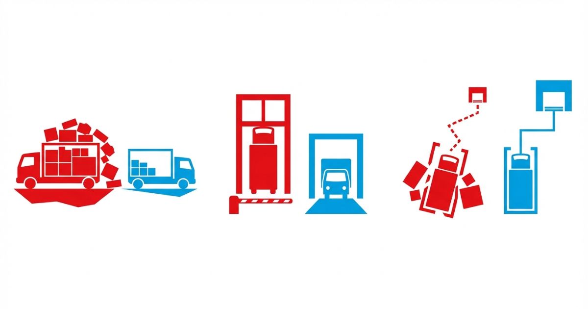 積めない・進入できない・停められないの失敗リスクを整理した文字なし図解