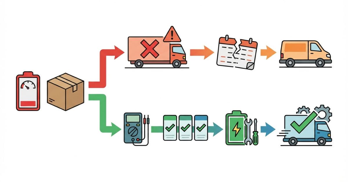 劣化サイン無視や規格未確認で失敗し回避手順で安定稼働に至る分岐の図解