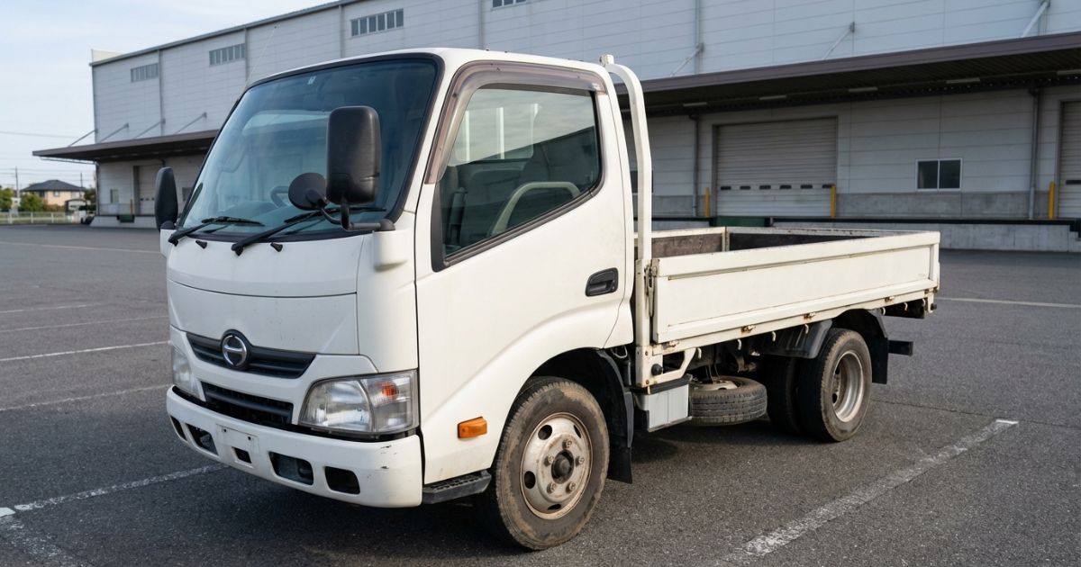 3トントラックの外観とサイズ感が分かるアイキャッチ画像