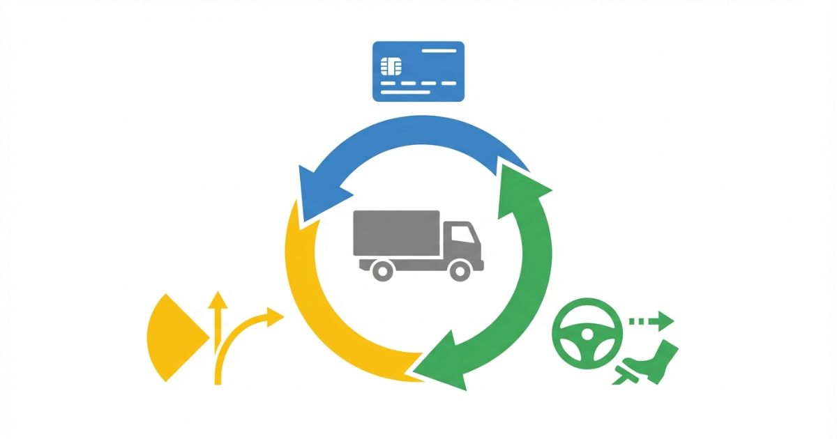 3トントラック運転の難しさを免許条件と車両特性と運転行動で整理した図解