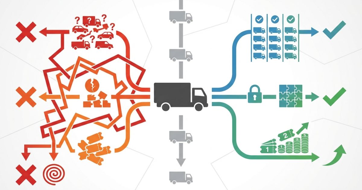 高速料金の見積で起きやすい失敗と回避の分岐を示した図解