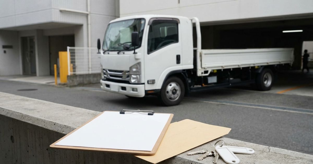 準中型免許で3トントラックを運転できるか書類で確認するイメージ