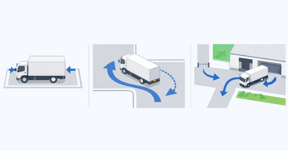3トントラックの長さ判断で見るべき3つの判断軸を整理した図解