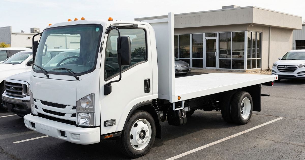 3トントラックをレンタカーで借りる場面をイメージできる車両写真