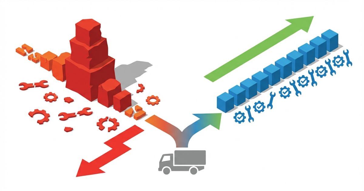 3トントラックの車検費用で起きやすい失敗と回避の考え方を示した図解
