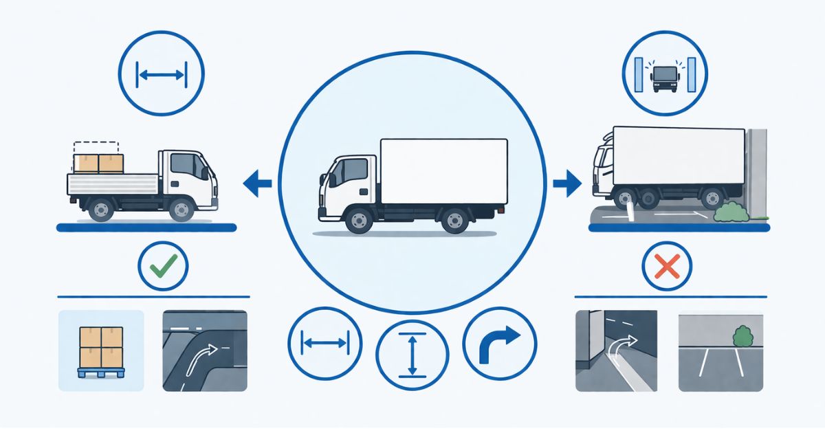 3トントラックを選ぶ判断軸を整理した図解