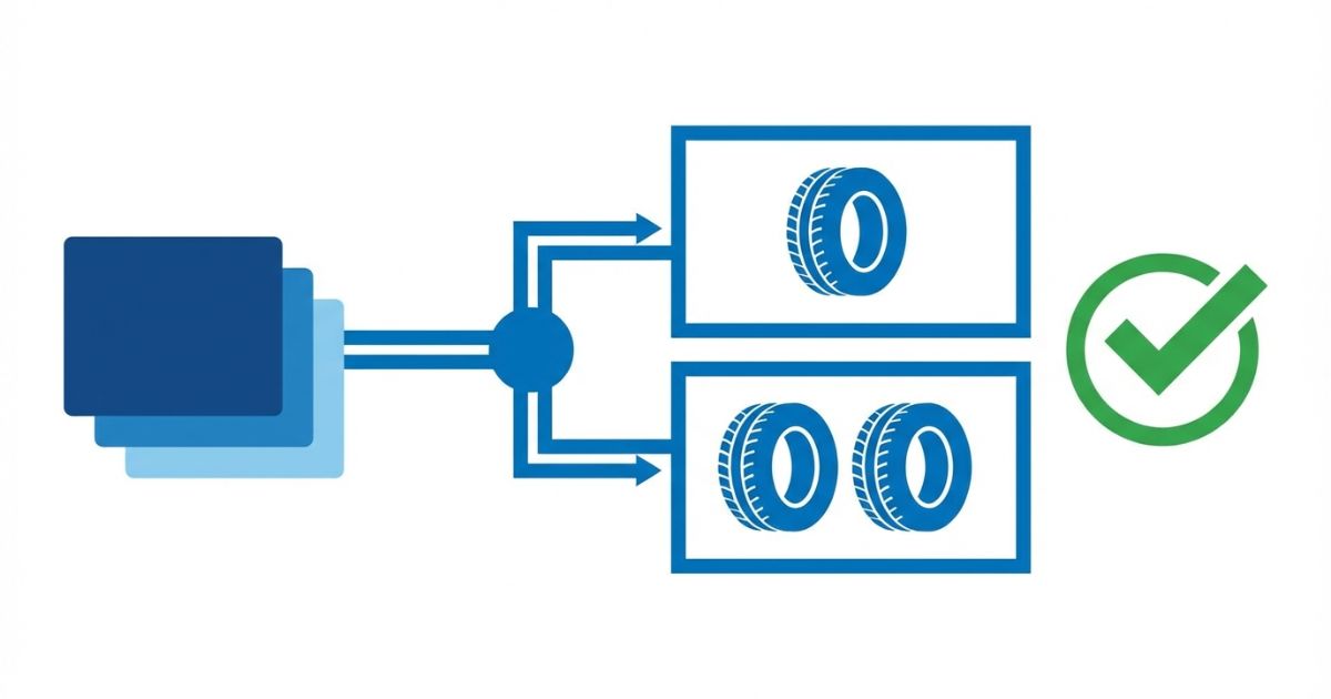 3トントラックのタイヤサイズは指定サイズを前後別で確認して選ぶ判断軸の図解