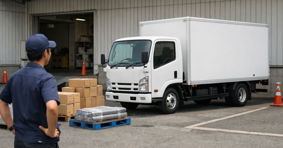 3トントラックの用途判断を現場で確認している実務イメージ