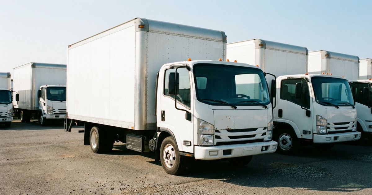 3トントラックの中古相場を探して比較している様子が分かる車両写真