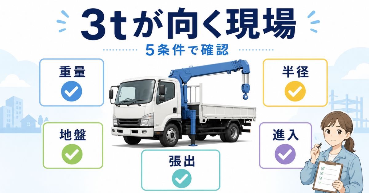 3tユニックが向いている現場の5条件を整理したアイキャッチ画像