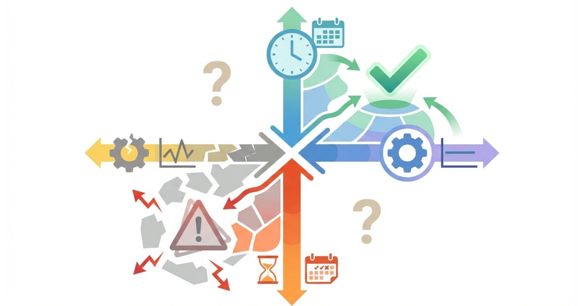 3tユニックのリースが向くか向かないかを使用期間と稼働頻度で整理した判断軸図解
