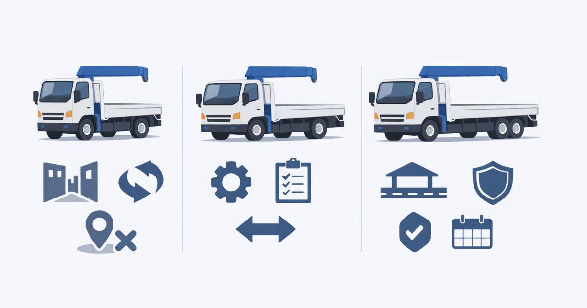 2t・3t・4tユニックの違いを比較して示す図解