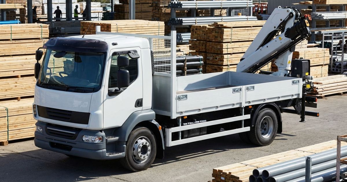 3tユニック車両全体が分かる免許判断イメージの写真