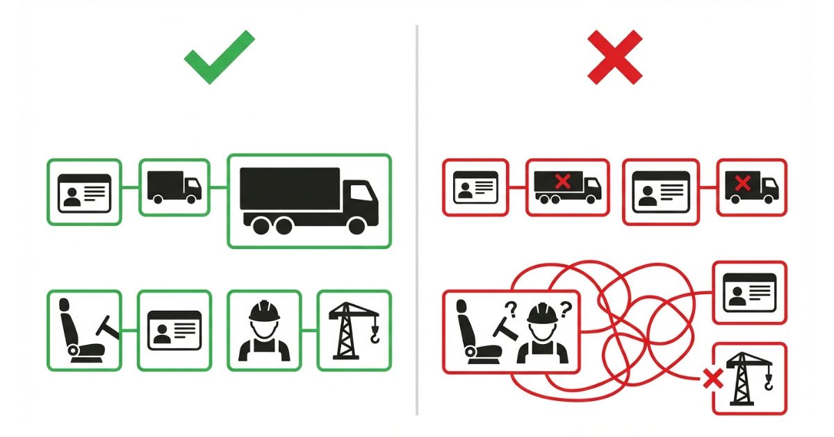 3tユニックの免許確認ミスで起きやすい失敗例の図解