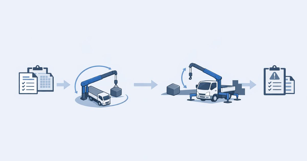 3tユニックの性能表を読む順番を整理した実務フロー図