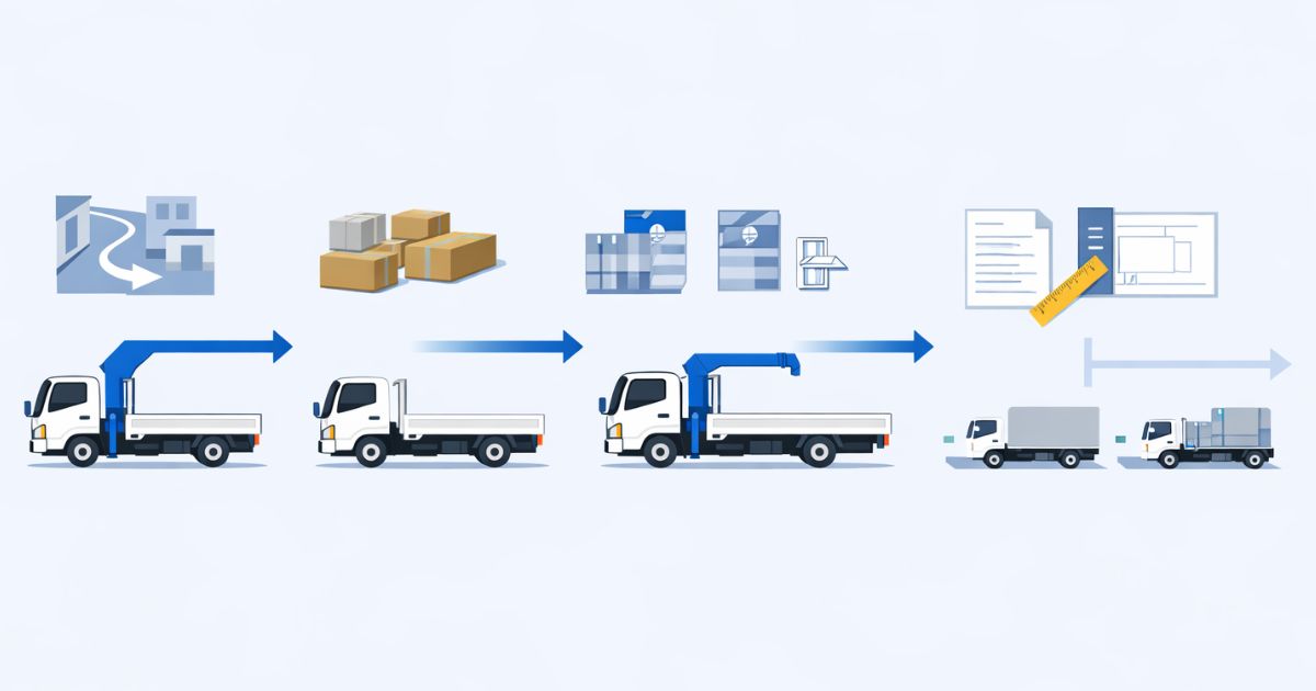 ショートとワイドの手配判断手順を示す図解