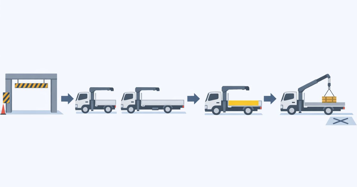 3tユニック寸法図の確認優先順位を整理した図解
