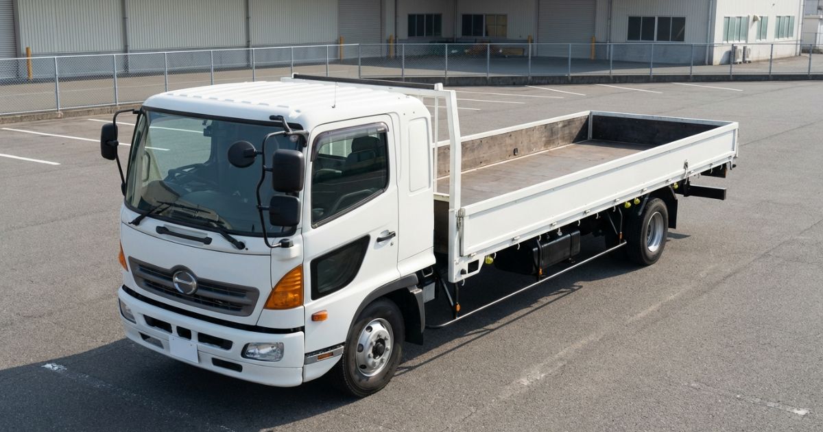 4tロングトラックのサイズ感が伝わる写真