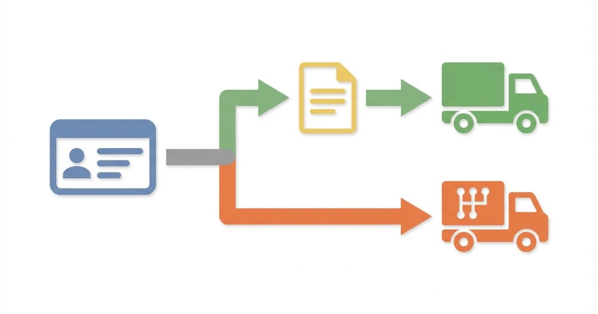 AT限定で4tトラックを運転できる条件を整理した文字なし図解