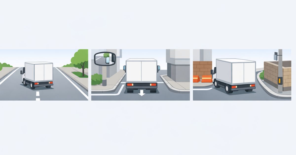 4tトラックの道幅判断を3択で整理した図解