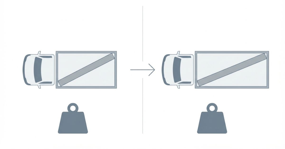 標準4tと4tロングの違い（荷台の長さの余裕と重量は別軸）