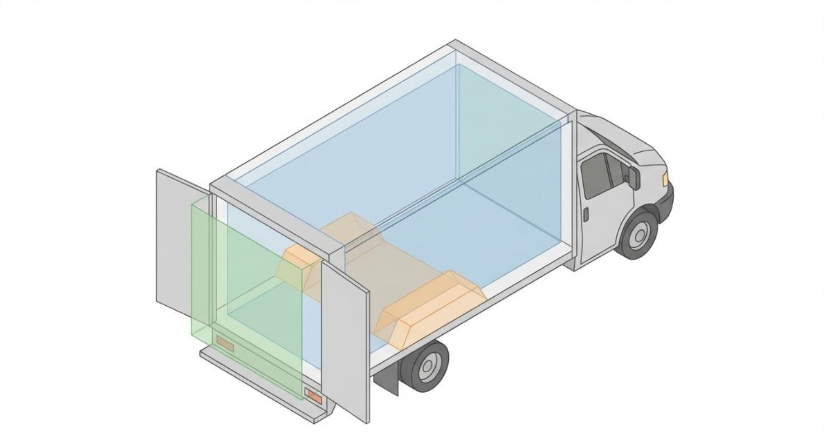 4tトラック内寸表で荷室寸法と開口寸法など基準の違いを見るポイント図解
