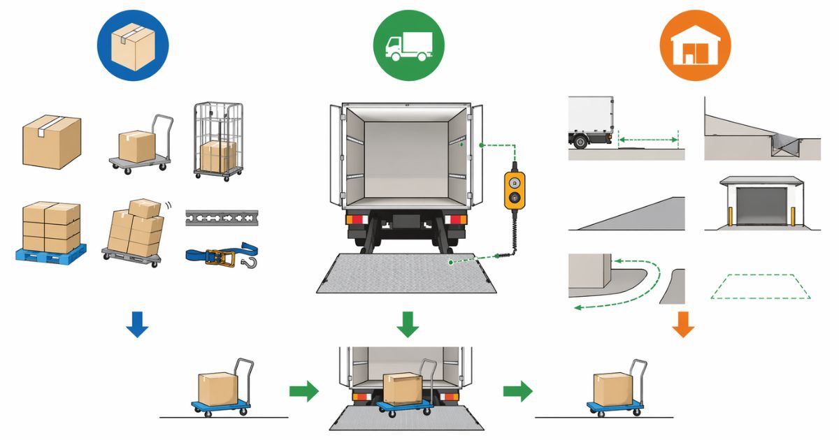 4tトラックのパワーゲート可否を荷物条件・車両条件・現場条件で整理した図解