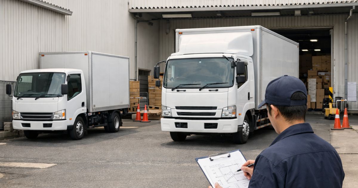 2tと4tの違いを現場条件とあわせて確認している実務イメージ